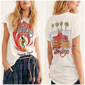 Boho Beach Boys Graphic Band Tee